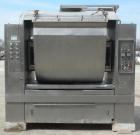 Used Peerless Single Arm Dough Mixer, Model 9SD, 304 Stainless Steel. Approximate 2800 pound dough capacity (55.6 cubic feet) batch size. Jacketed bowl 54