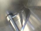 Used Peerless Single Arm Dough Mixer, Model 9SD, 304 Stainless Steel. Approximate 2800 pound dough capacity (55.6 cubic feet) batch size. Jacketed bowl 54