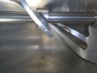 Used Peerless Single Arm Dough Mixer, Model 9SD, 304 Stainless Steel. Approximate 2800 pound dough capacity (55.6 cubic feet) batch size. Jacketed bowl 54