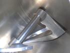 Used Peerless Single Arm Dough Mixer, Model 9SD, 304 Stainless Steel. Approximate 2800 pound dough capacity (55.6 cubic feet) batch size. Jacketed bowl 54