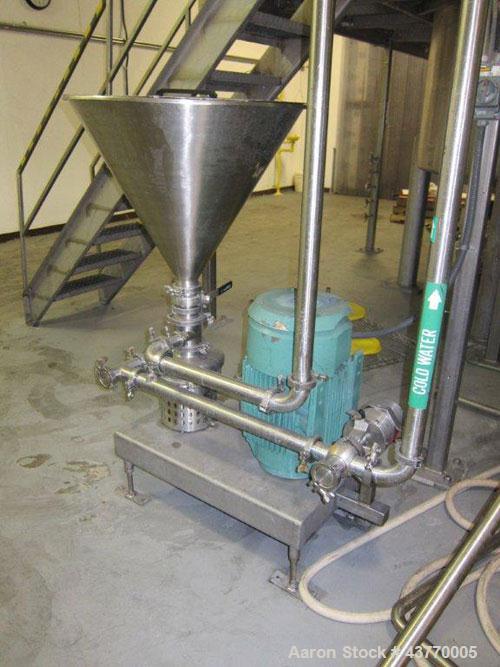Used Tri Clover Tri Blender; Model # F3218MDG-MBV-5; Serial # 44353-01; 15 HP, 1760 Motor;SS base