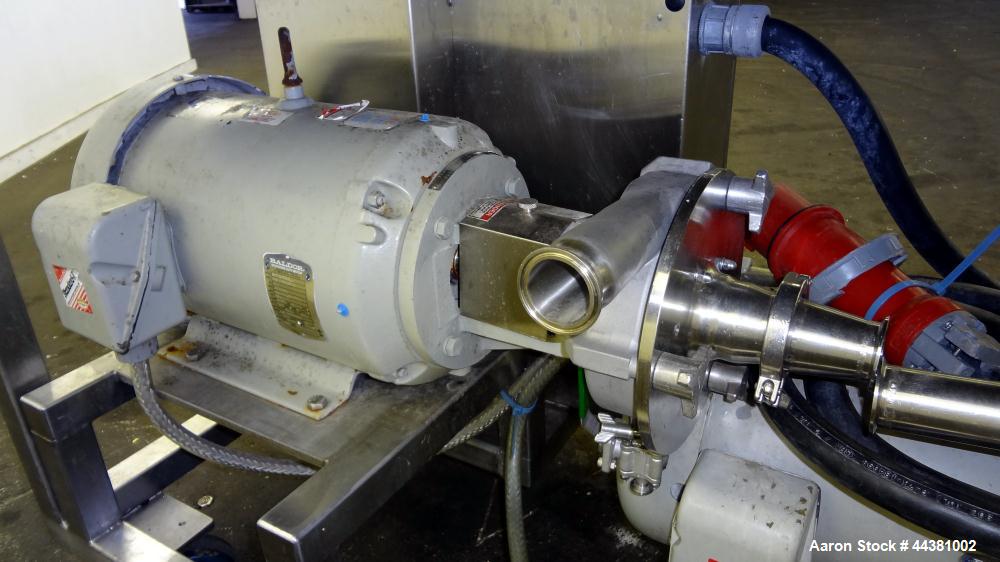 Used Fristam Model 20-53 Powder Mixing System. Induction rate powders: 160-220 pounds per minute. Induction rate thickeners: 4-9 pounds per minute. Liquid flow: 100-140 gallons per minute. Consisting...