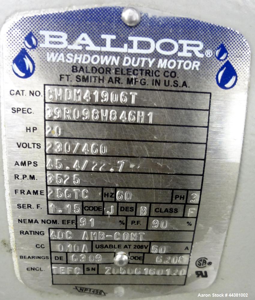 Used Fristam Model 20-53 Powder Mixing System. Induction rate powders: 160-220 pounds per minute. Induction rate thickeners: 4-9 pounds per minute. Liquid flow: 100-140 gallons per minute. Consisting...