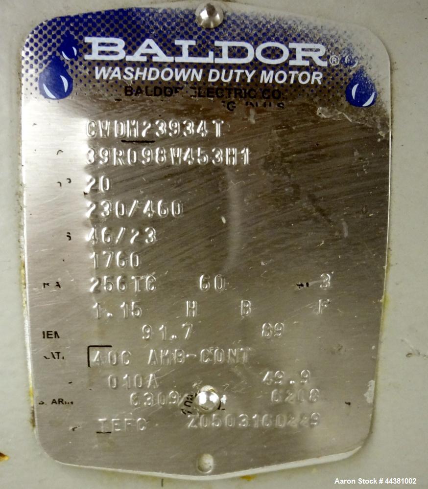 Used Fristam Model 20-53 Powder Mixing System. Induction rate powders: 160-220 pounds per minute. Induction rate thickeners: 4-9 pounds per minute. Liquid flow: 100-140 gallons per minute. Consisting...