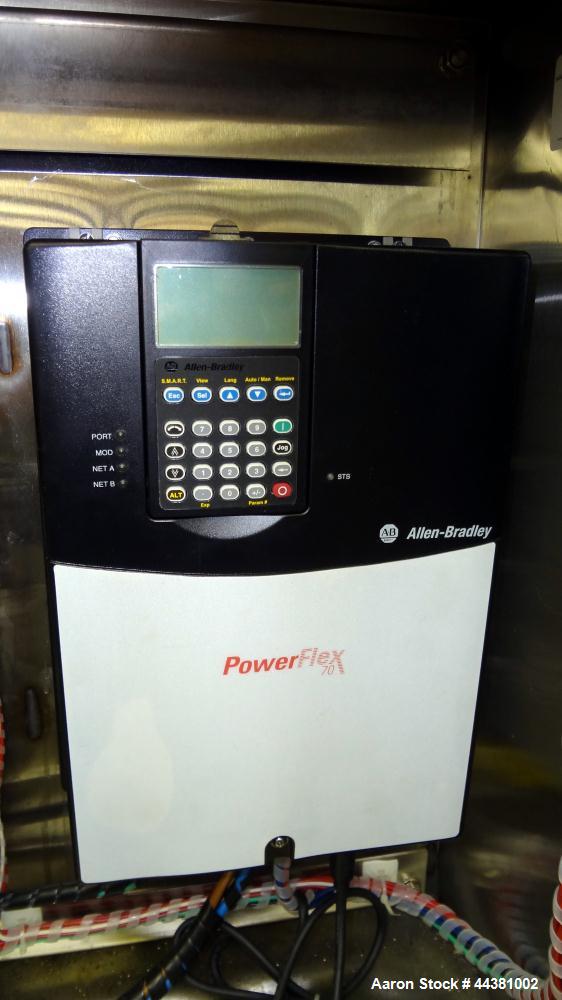 Used Fristam Model 20-53 Powder Mixing System. Induction rate powders: 160-220 pounds per minute. Induction rate thickeners: 4-9 pounds per minute. Liquid flow: 100-140 gallons per minute. Consisting...
