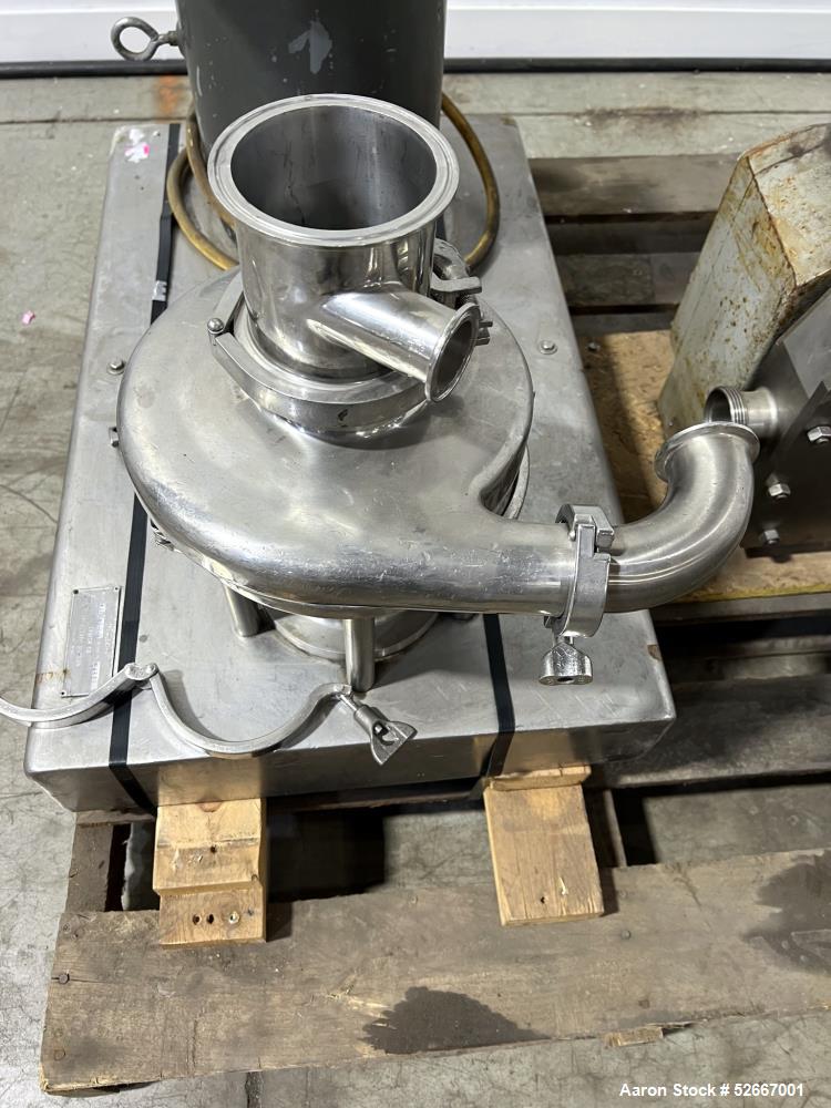 Used- Tri-Clover Tri-Blender, Model F3218MD-B40, Stainless Steel. Approximate Dry ingredients capacity up to 100 pounds per ...
