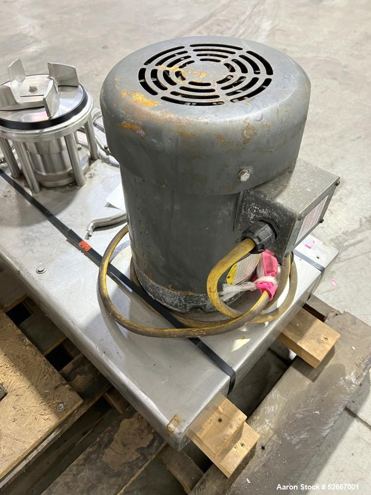 Used- Tri-Clover Tri-Blender, Model F3218MD-B40, Stainless Steel. Approximate Dry ingredients capacity up to 100 pounds per ...