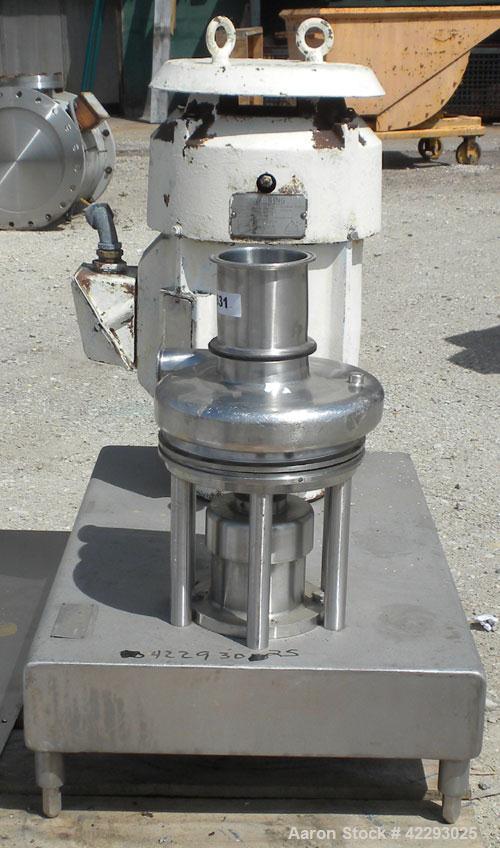 Used Stainless Steel Tri-Clover Tri-Blender, model F3218MD-BBVS