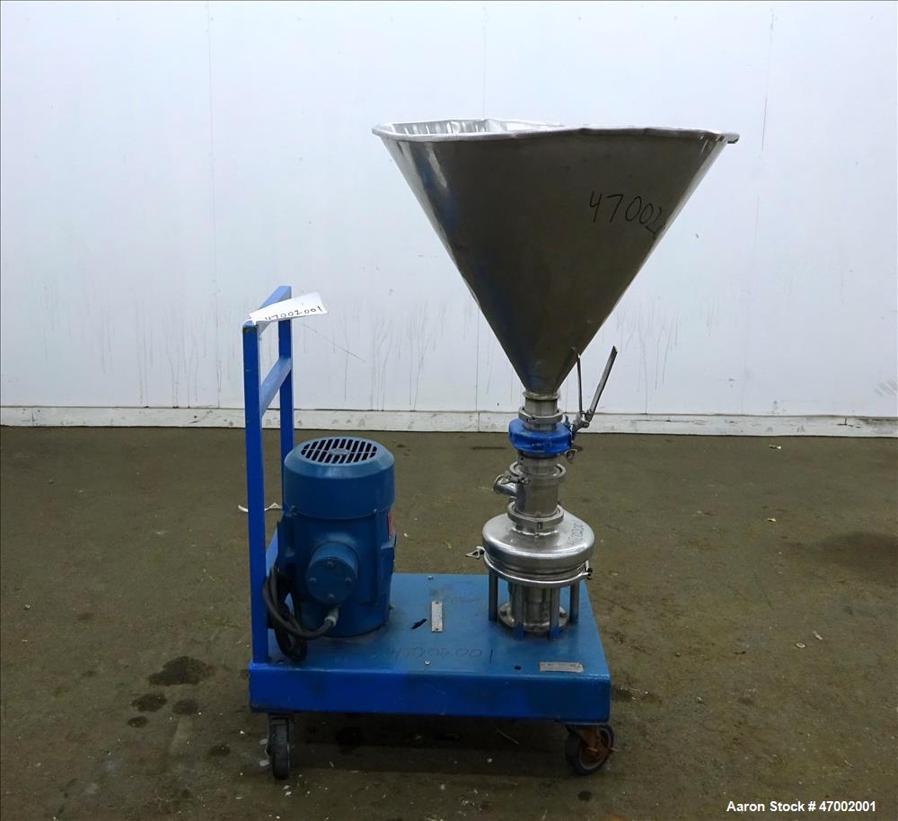 Used Tri-Clover Tri-Blender, Model F3218MD, Stainless Steel.