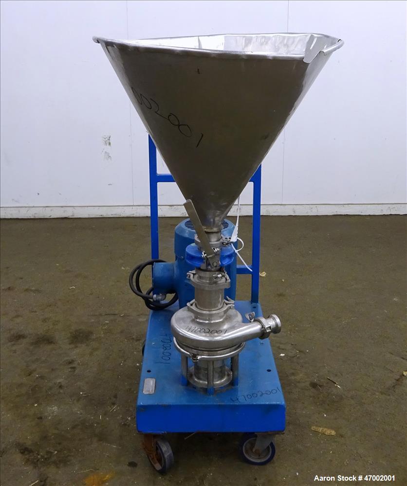 Used Tri-Clover Tri-Blender, Model F3218MD, Stainless Steel.