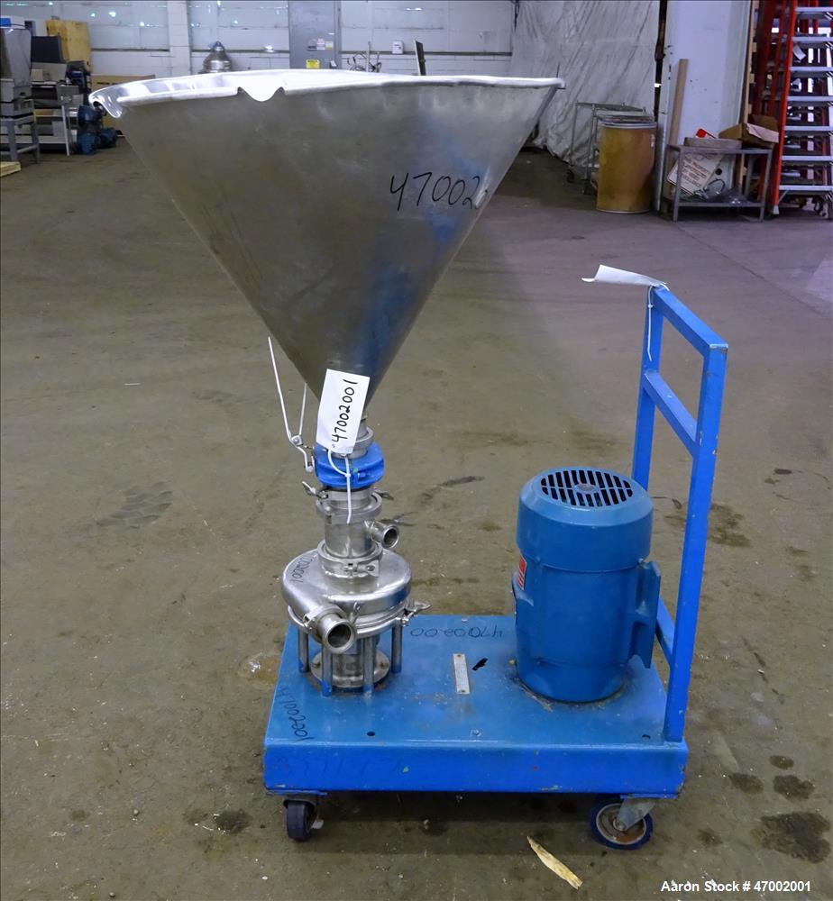 Used Tri-Clover Tri-Blender, Model F3218MD, Stainless Steel.