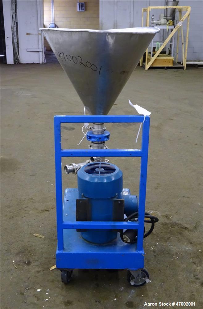 Used Tri-Clover Tri-Blender, Model F3218MD, Stainless Steel.