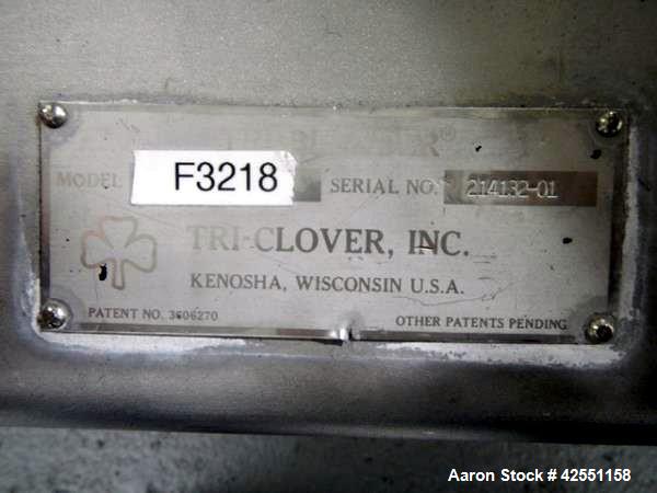 Used Stainless Steel Tri Clover Tri Blender, model F3218