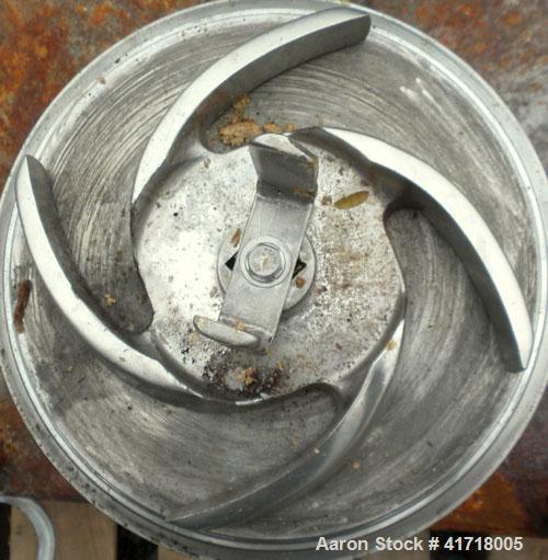 Used Tri-Clover Tri-Blender, Model F4329, 316 stainless steel. Approximate 9 1/2'' diameter impeller, 4" tri-clamp powder inlet with hopper, 1-1/2" tri-clamp liquid inlet, 3" tri-clamp liquid outlet....