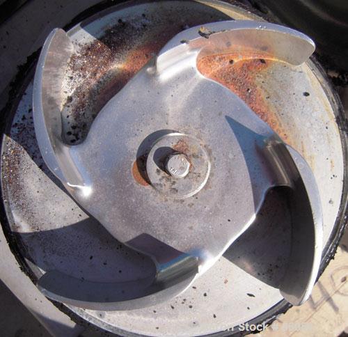 Used Tri-Clover Tri-Blender, Model F4329, 316 Stainless Steel. Approximate 9 1/2" diameter impeller, 4" tri-clamp powder inlet, no hopper, 2" tri-clamp liquid inlet, 3" tri-clamp liquid outlet. Dry i...