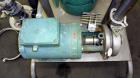 Used Tri-Clover Tri-Blender, Model F2116MDG-SYS-460, 316 Stainless Steel. Dry ingredient capacity up to 50 pounds per minute. Approximate 4” diameter 3 blade impeller. Driven by a 3 hp, 3/60/230/460 ...