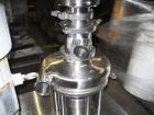 Used-Tri-Clover TriBlender, 15 hp, mounted on stainless steel base.  Includes funnel, 240/480 VAC, 60 Hz.