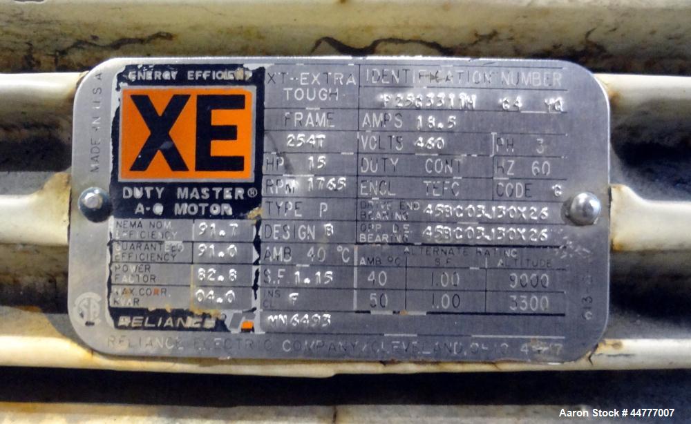 Used Stainless Steel Bepex Turbulizer, Model TCS-20-13