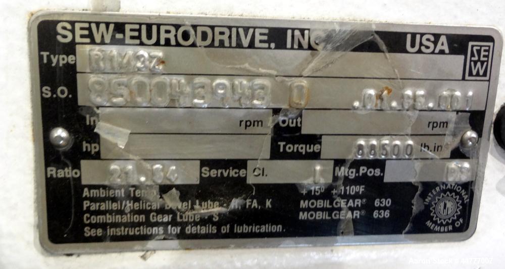 Used Stainless Steel Bepex Turbulizer, Model TCS-20-13