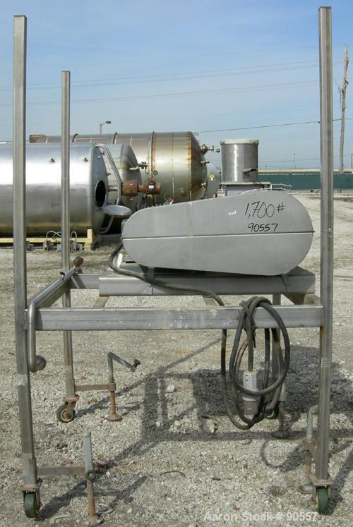 USED:Bepex turbulizer, model TS-14, 304 stainless steel.14" diameter x 42" long non-jacketed chamber.3" diameter shaft with 4 rows of (10) 3/4" diameter x 5" long pins, with 1 1/2" wide paddles, driv...