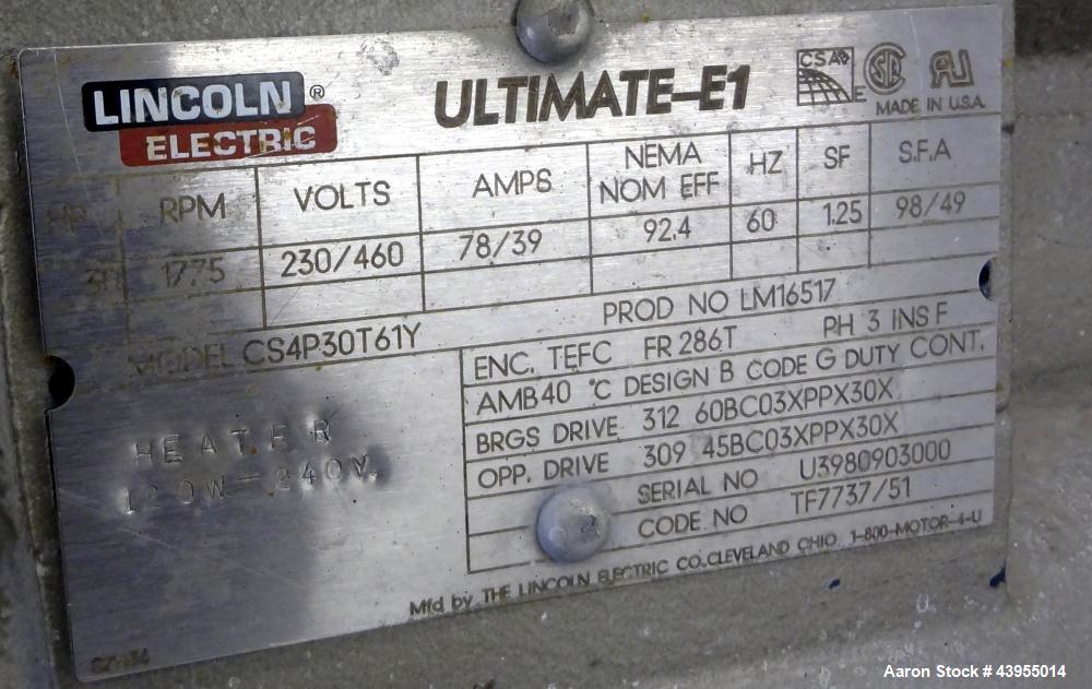 Used Stainless Steel Drais Annular Zone Mixer, Type K-TT80HDD