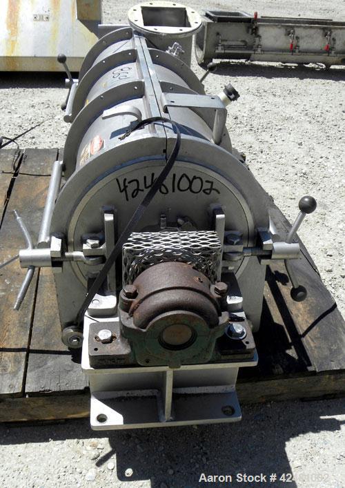 Used Strong Scott Turbulizer, Model TC14, 316 Stainless Steel. 14" Diameter x 42" long non-jacketed clamshell style chamber. Shaft with bolt on blades. Average volume of product retention 0.2 cubic f...