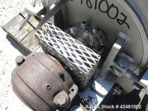 Used Strong Scott Turbulizer, Model TC14, 316 Stainless Steel. 14" Diameter x 42" long non-jacketed clamshell style chamber. Shaft with bolt on blades. Average volume of product retention 0.2 cubic f...