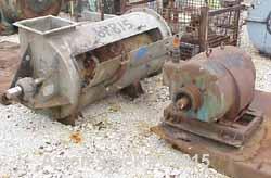 Used Strong Scott Turbulizer, Model T-30, 316 Stainless Steel. 30" diameter x 59" long non-jacketed chamber. 12" diameter shaft with 4 rows of (18) 9/16" wide x 3/8" thick x 3" long end blades welded...