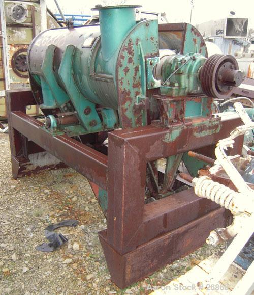 Used Strong Scott "Super" Turbulizer, Model TCJH-20, Chrome. 20" diameter x 55" long chamber. Approximate 10" diameter shaft with (4) rows of (14) 304 stainless steel single edge blades. Open clamshe...