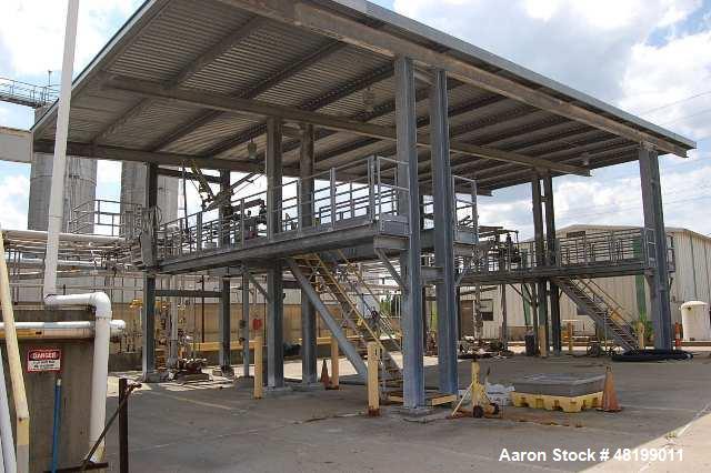 Used Tanker Truck Safety Loading Station. (4) Truck bays. Approximate 40' x 80' with roof.
