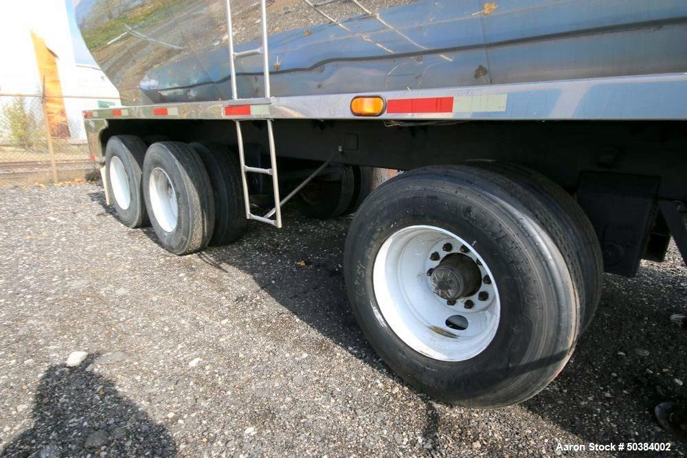 Used- Fruehauf 7,500 Gallon Stainless Steel Milk Tanker.