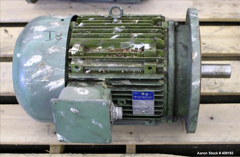 Used-Hawker Siddeledy Electric Motors AC Motor, 15 HP, Frame L254TD. 3/60/575 Volt. 3520 RPM. Type TEFC.