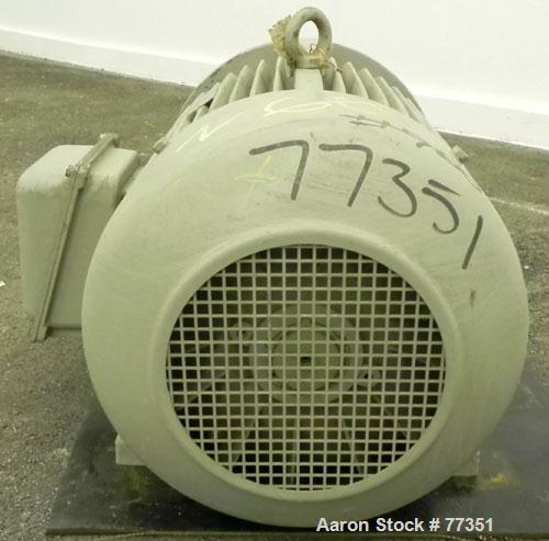Used AEG Motor, 18.5 kw (24 hp), 3/60/460 volt, 1770 rpm.