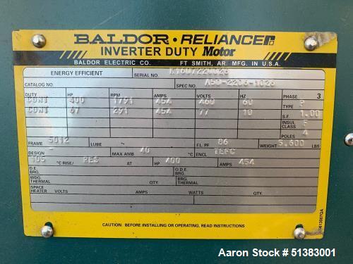 Used Baldor 400 HP Inverter Duty Motor