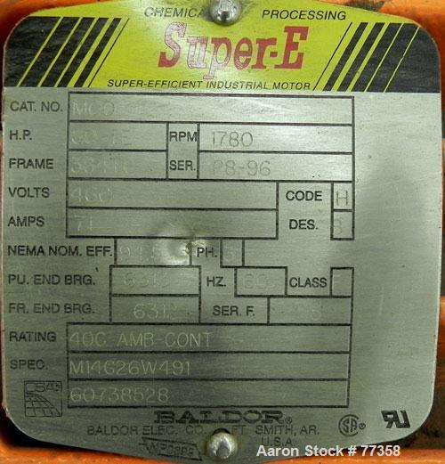 Used Baldor Motor. 60 HP, 3/60/460 Volt, 1780 RP