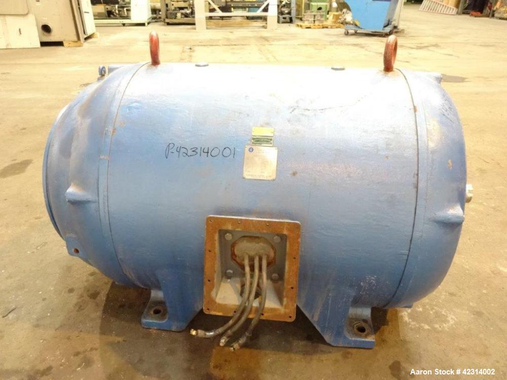 Used- Continental Electro-Power AC Induction Motor, Model NP906. 1000HP, 3/60/4160 volt, 1194 rpm XP. 123 Amps. Continuous d...