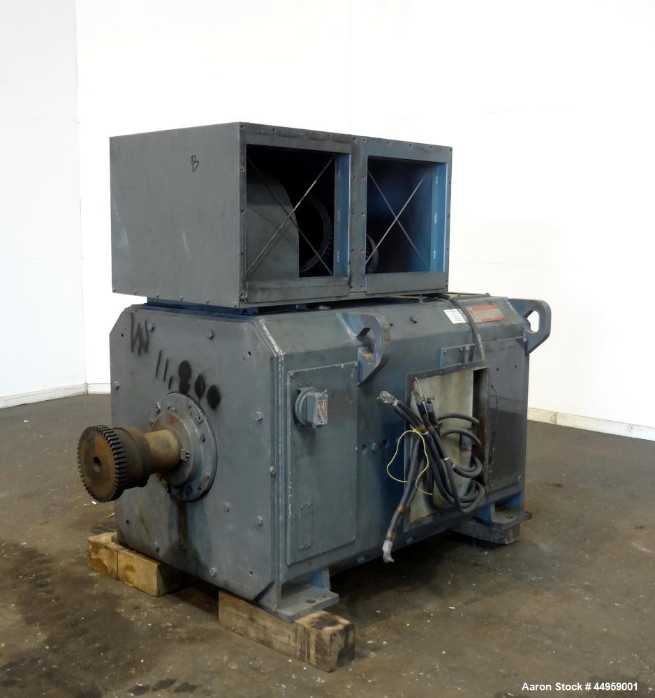 Used General Electric Kinamatic DC Motor, 1000 hp, Model 5CD454IIA001C801, Type CD4570.  1150/1250 Rpm, 500 arm volts, 1570 arm amps.  Serial #NC-2-62 OC.