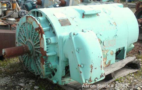 Used- General Electric Custom 8000 Motor, Model 5K811058A10. 200 HP, 3/60/2300 Volt, 1780 RPM. 8110 frame, type K, 45 Amp.