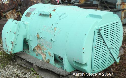 Used General Electric Custom 8000 Motor, Model 5K811058A10. 200 HP, 3/60/2300 Volt, 1780 RPM. 8110 frame, type K, 45 Amp.