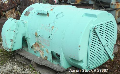 Used- General Electric Custom 8000 Motor, Model 5K811058A10. 200 HP, 3/60/2300 Volt, 1780 RPM. 8110 frame, type K, 45 Amp.