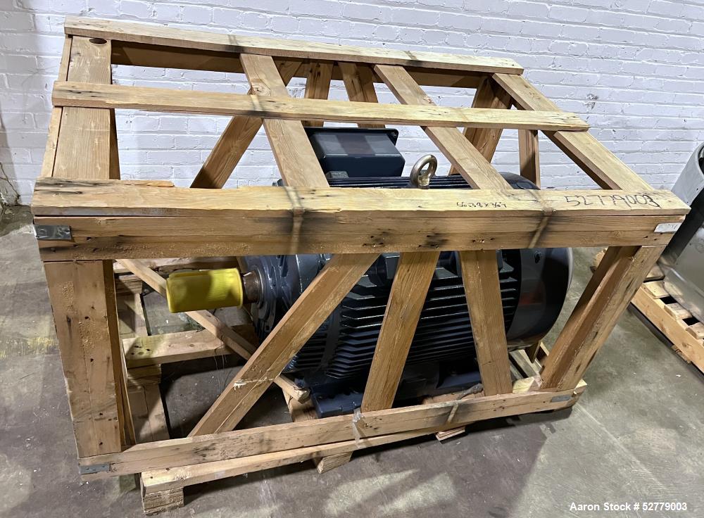 Unused- Leeson Globetrotter 100 HP Motor, Model UH 444TTFCD6086BB I. Rated 100hp (75kW) at 3/60/230/460 volt, 1190 rpm. Rated 75hp (56 kW) at 3/50/190/380 volt, 990 rpm. Cat# GT1047A. Frame 444T. Typ...
