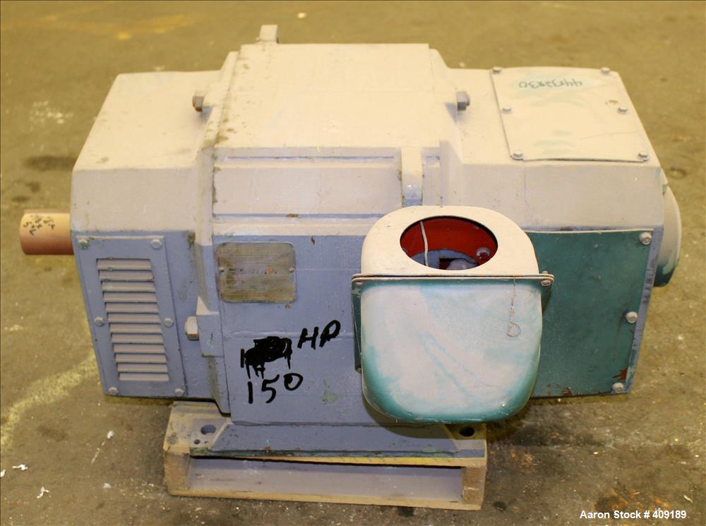 Used Reliance DC Motor, Type TR, 150 HP. 500 Volts. 1750/2000 RPM. Frame 406AT.