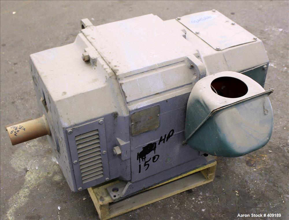 Used Reliance DC Motor, Type TR, 150 HP. 500 Volts. 1750/2000 RPM. Frame 406AT.