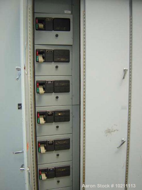 Used-Westinghouse Motor Control Center, Series 2100. 480 volt, 3 phase. Built June 1991. Horizontal buss, 600 amp, neutral 3...