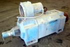 Used Reliance DC Motor. 150hp, 500 volts, 1750/2000 rpm. Frame LC32J2ATY. ID#1KSK09406J-QS. Includes an 8 belt sheave. Last used on a 110mm twin screw extruder.