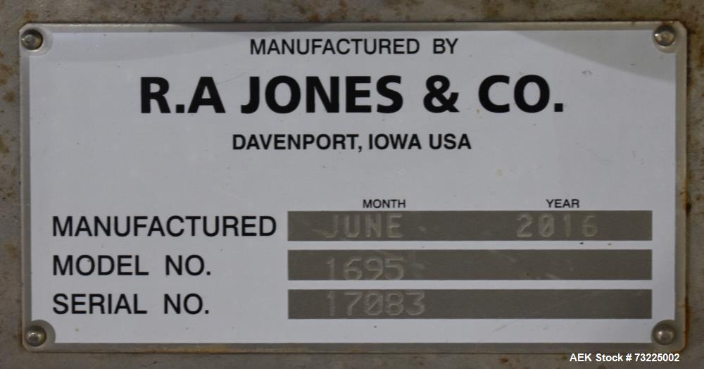 Used R.A Jones Aerofill 1695 Ultraflex | High-Speed Rotary Gasser Shaker