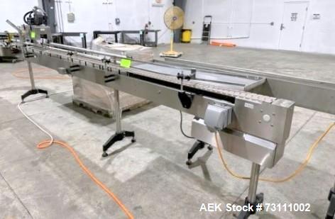 Used Terco Complete BOV Bag On Valve Aerosol Canning Line. Consists of: Garvey Stainless steel unscrambler, Garvey table top chain conveyor, Terco Rotary UTC gasser/crimper with TTV  product filler w...