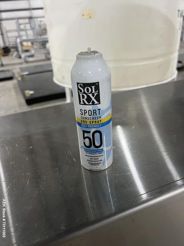 Used Terco Complete BOV Bag On Valve Aerosol Canning Line. Consists of: Garvey Stainless steel unscrambler, Garvey table top chain conveyor, Terco Rotary UTC gasser/crimper with TTV  product filler w...