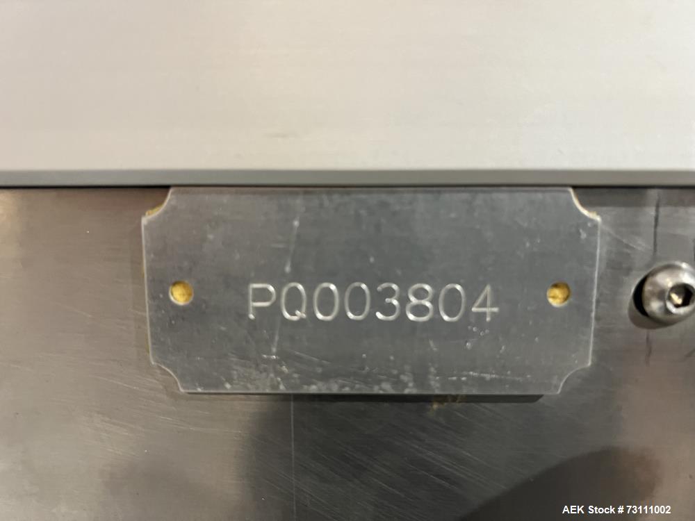 Used Terco Complete BOV Bag On Valve Aerosol Canning Line. Consists of: Garvey Stainless steel unscrambler, Garvey table top chain conveyor, Terco Rotary UTC gasser/crimper with TTV  product filler w...