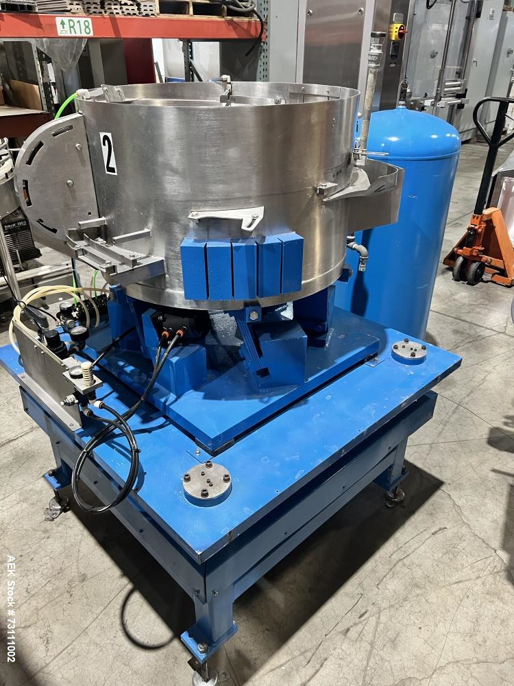 Used Terco Complete BOV Bag On Valve Aerosol Canning Line. Consists of: Garvey Stainless steel unscrambler, Garvey table top chain conveyor, Terco Rotary UTC gasser/crimper with TTV  product filler w...
